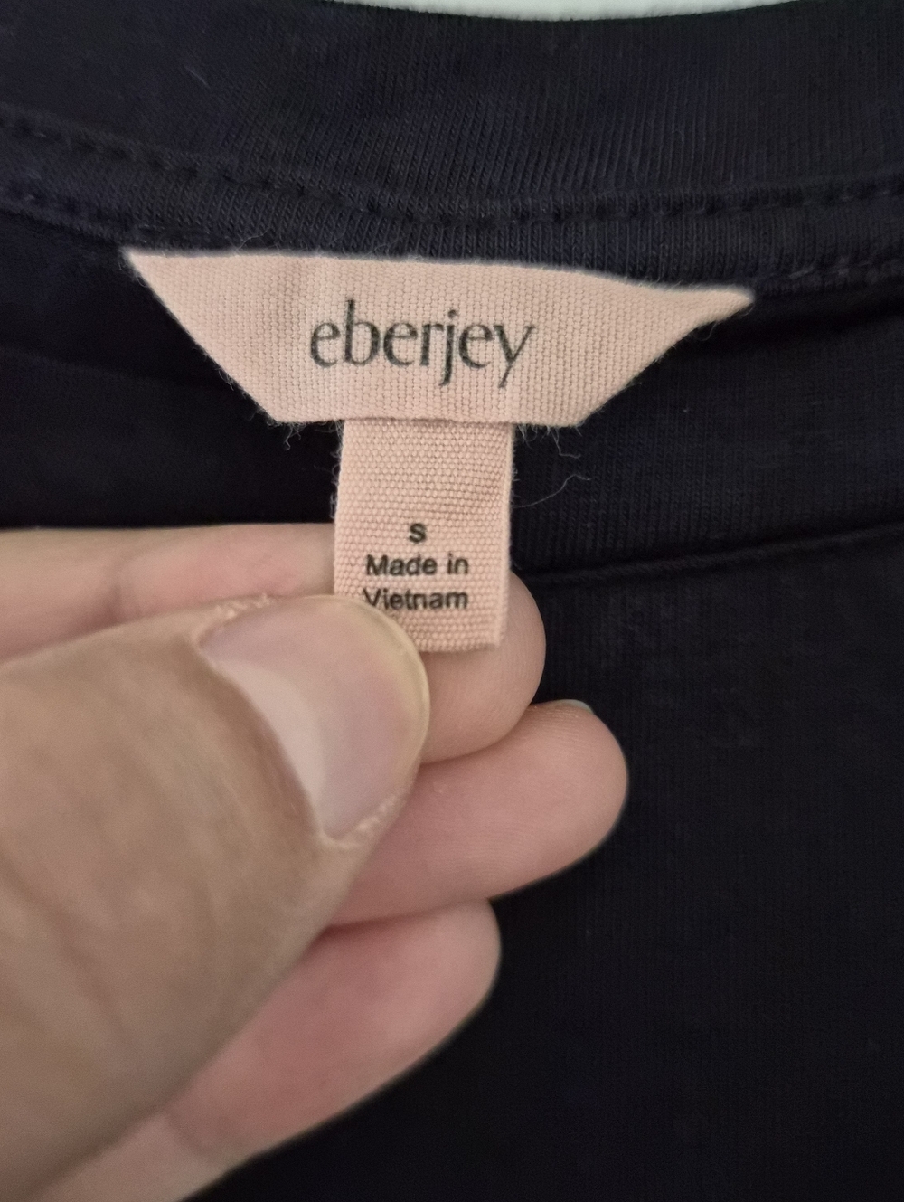 Eberjey Womens Gisele Stretch Modal Black Pajama Top Size Small - Picture 5 of 9
